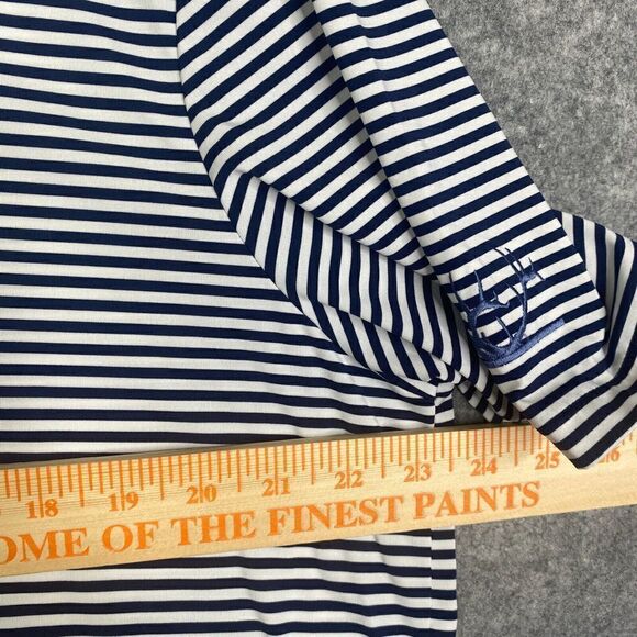 RLX Ralph Lauren Polo Shirt Adult Large Striped Short Sleeve Golf Men Preppy - Picture 3 of 8